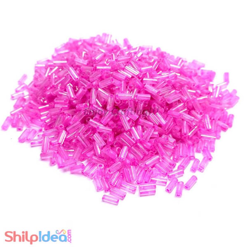 Beads 5mm - Glass Nalki - Pink